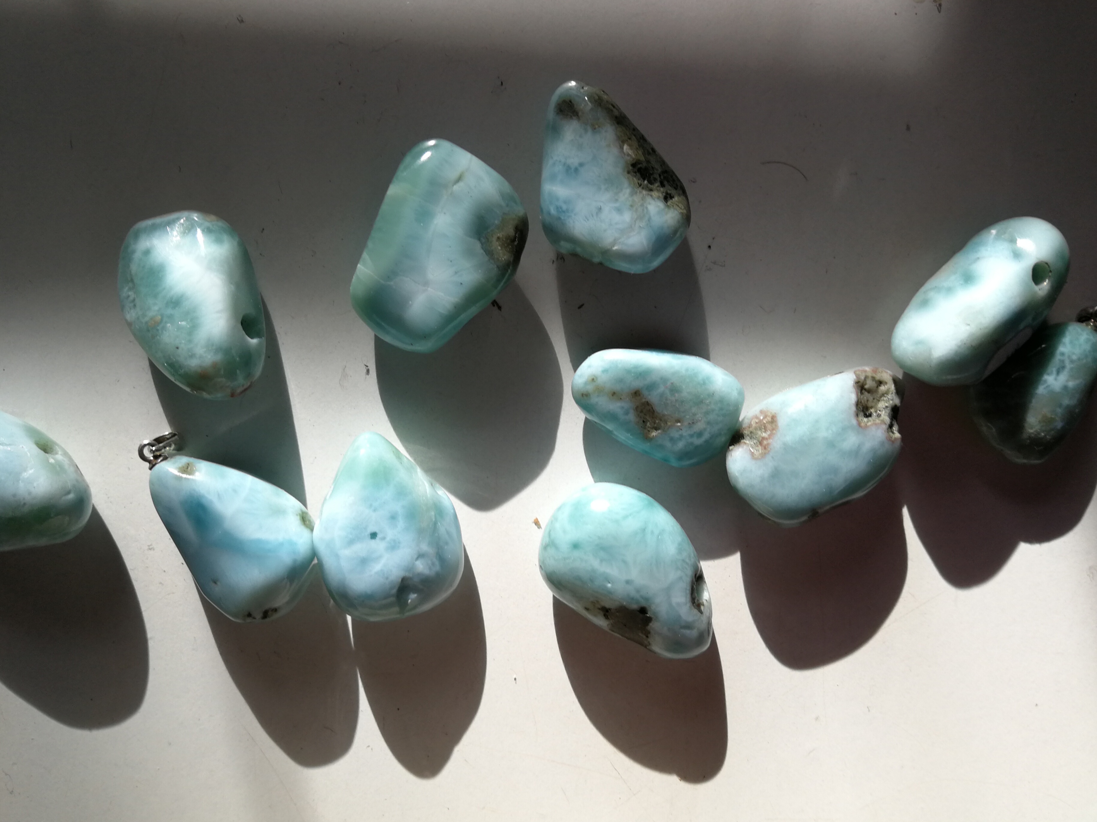 pendentif en larimar